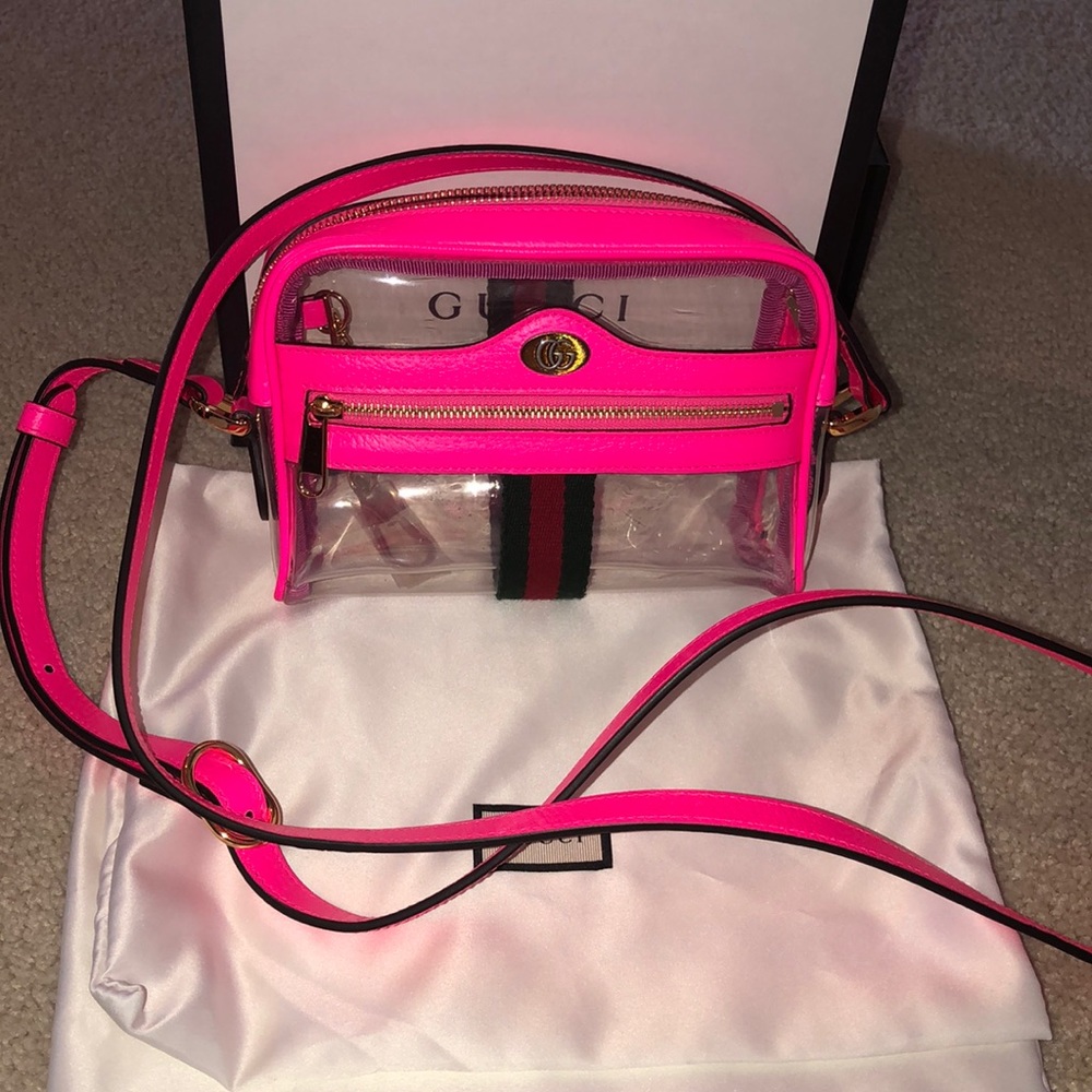 Ophidia shoulder mini clear Gucci bag